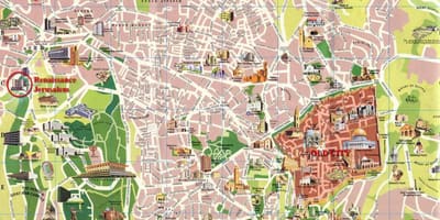 街道地图耶路撒冷