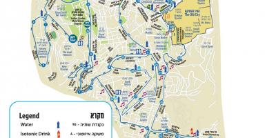 地图耶路撒冷马拉松