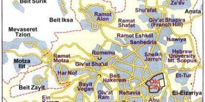 地图耶路撒冷街区